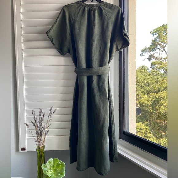 Lucky Brand green linen dress - Picture 10 of 10